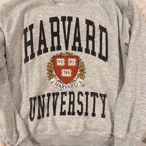 Target Gray Harvard University Crewneck Sweatshirt with Red Crest
